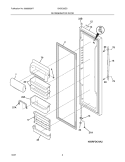 Part Location Diagram of 241534585 Frigidaire Display DOOR-REF