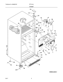 CABINET Diagram and Parts List for CRT216HLW3  Crosley Refrigerator
