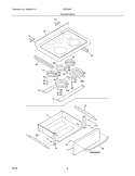 TOP / DRAWER Diagram and Parts List for BES384EB2  Crosley Wall Oven