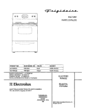 COVER Diagram and Parts List for FEF326ABA  Frigidaire Range