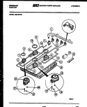 BURNER PARTS Diagram and Parts List for GB135FA2  Frigidaire Cooktop