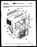 CABINET PARTS Diagram and Parts List for MH525C2SB  Kelvinator Air Conditioner