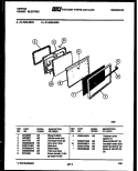 DOOR PARTS Diagram and Parts List for 31-2649-00-03  Tappan Range