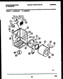 CABINET AND COMPONENT PARTS Diagram and Parts List for DG800KXD5  Frigidaire Dryer