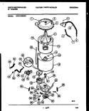 TUB DETAIL Diagram and Parts List for WWX123RBW0  Frigidaire Washer