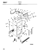 CABINET Diagram and Parts List for FRT22INLHD4  Frigidaire Refrigerator