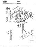 BACKGUARD Diagram and Parts List for FEF367CATG  Frigidaire Range