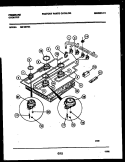 BURNER PARTS Diagram and Parts List for GB135FW4  Frigidaire Cooktop