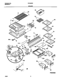 SHELVES Diagram and Parts List for TRT22MRHW0  Tappan Refrigerator