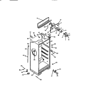 CABINET W / FAN ASSEMBLY Diagram and Parts List for FPD19TPH0  Frigidaire Refrigerator