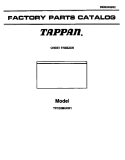 COVER Diagram and Parts List for TFC20M6AW2  Tappan Freezer