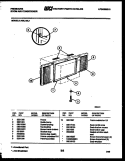 WINDOW MOUNTING PARTS Diagram and Parts List for A06LH5L1  Frigidaire Air Conditioner