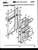 DOOR PARTS Diagram and Parts List for FPCI18TIEH1  Frigidaire Refrigerator