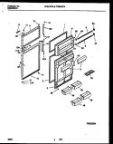 DOOR PARTS Diagram and Parts List for FPGS19TIAL1  Frigidaire Refrigerator
