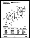 ELECTRICAL PARTS Diagram and Parts List for AS181L2X1  Frigidaire Air Conditioner