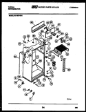 CABINET PARTS Diagram and Parts List for 95-1987-23-06  Tappan Refrigerator