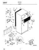 SYSTEM Diagram and Parts List for WRT16NRHW0  Frigidaire Refrigerator