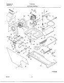 DRY MTR, BELT Diagram and Parts List for FLSG72GCSTA  Frigidaire Washer Dryer Combo