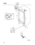 CABINET Diagram and Parts List for CFU12M2AW2  Uni Freezer