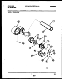 BLOWER AND DRIVE PARTS Diagram and Parts List for FDG336NBS0  Frigidaire Dryer