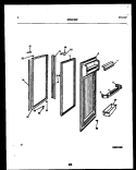 REFRIGERATOR DOOR PARTS Diagram and Parts List for RS22F9YX1C  Gibson Refrigerator