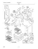 BODY Diagram and Parts List for CGLEF379DCH  Frigidaire Range