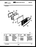 DOOR PARTS Diagram and Parts List for 31-2649-23-04  Tappan Range