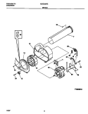 MOTOR Diagram and Parts List for MDG336RES1  Frigidaire Dryer