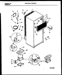 SYSTEM AND AUTOMATIC DEFROST PARTS Diagram and Parts List for FPGC18TAL2  Frigidaire Refrigerator