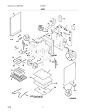 BODY Diagram and Parts List for FEF365BUE  Frigidaire Range