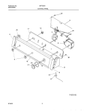 CONTROL PANEL Diagram and Parts List for SWT933AS0  Westinghouse Washer