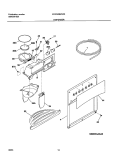 DISPENSER Diagram and Parts List for FRS26RBCW0  Frigidaire Refrigerator