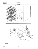 SYSTEM Diagram and Parts List for FFU14C3AW1  Frigidaire Freezer
