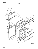 DOOR Diagram and Parts List for FRT16NRED0  Frigidaire Refrigerator