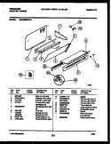 SPLASHER CONTROL Diagram and Parts List for REG638BNL3  Frigidaire Range