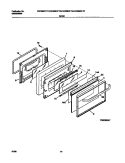 DOOR Diagram and Parts List for FEF389CFTD  Frigidaire Range