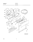 ICE & WATER DISPENSER Diagram and Parts List for GLRS237ZAB0  Frigidaire Refrigerator