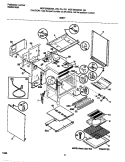 BODY Diagram and Parts List for MGF354BGDA  Frigidaire Range