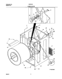 DRY CAB, HEATER Diagram and Parts List for SGR341AQ0  Westinghouse Dryer