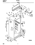 CABINET Diagram and Parts List for MRT15CSEZ6  Frigidaire Refrigerator
