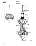 TRANSMISSION Diagram and Parts List for WWX233RBS3  Frigidaire Washer