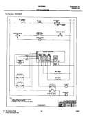 WIRING DIAGRAM Diagram and Parts List for WEF352BAWA  Frigidaire Range
