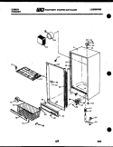 CABINET PARTS Diagram and Parts List for FV21M2DSFD  Gibson Freezer