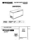COVER Diagram and Parts List for MFC13M3BW2  Frigidaire Freezer