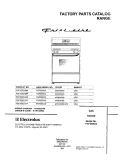 COVER Diagram and Parts List for FGF355CGSF  Frigidaire Range