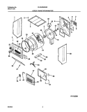DRY CAB, DRM, HTR Diagram and Parts List for FLXG42MRES2  Frigidaire Washer Dryer Combo