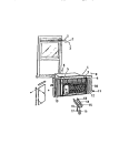 CABINET, WINDOW MOUNTING PARTS (`AA Diagram and Parts List for A1238EC2  Frigidaire Air Conditioner