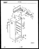 CABINET PARTS Diagram and Parts List for WRT13CGBW0  Frigidaire Refrigerator