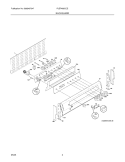 BACKGUARD Diagram and Parts List for PLEF489CCE  Frigidaire Range