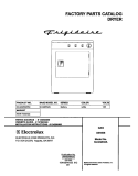 COVER Diagram and Parts List for GLGQ332AS4  Frigidaire Dryer